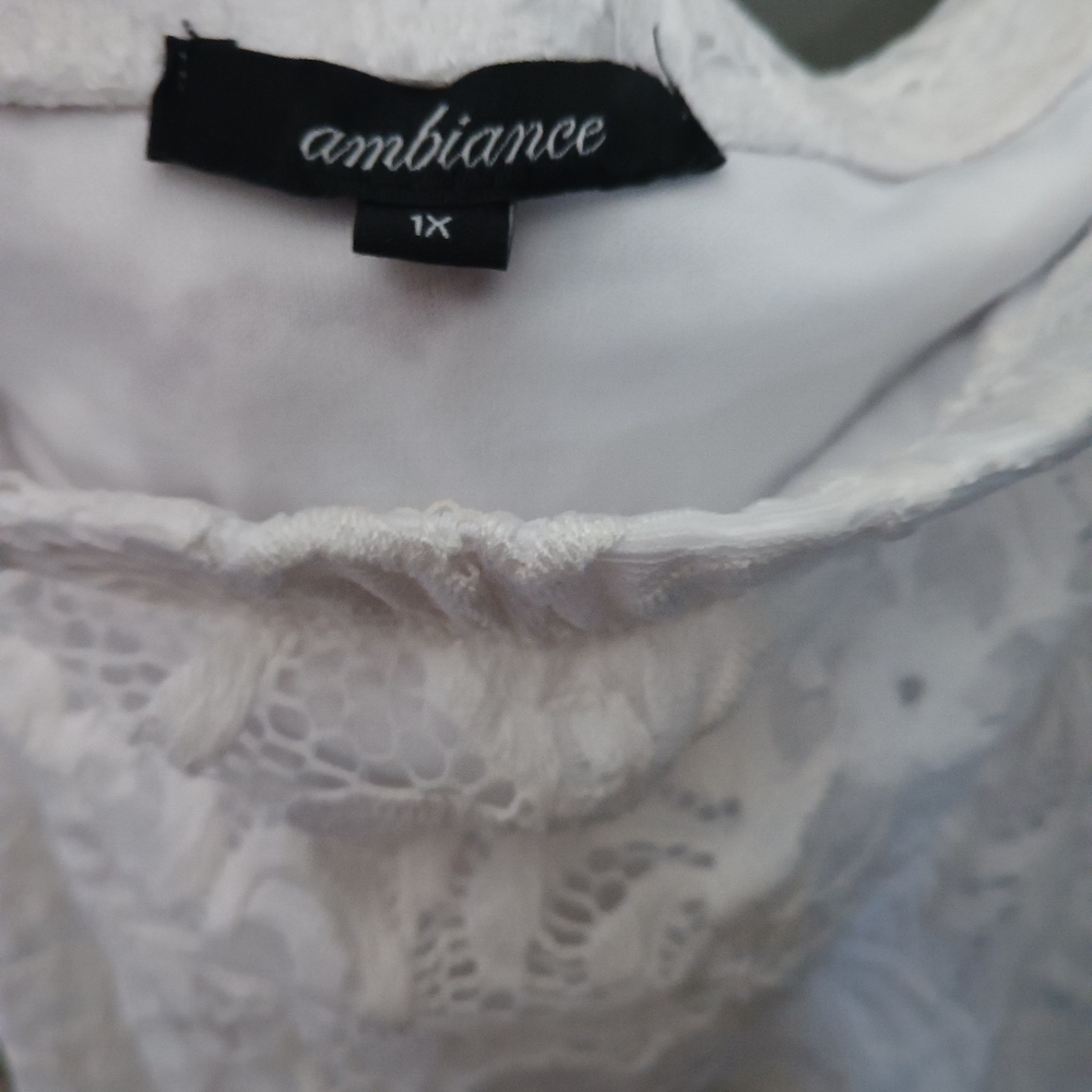Women's white extra large dress